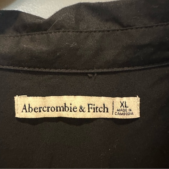 Ambercrombie & Fitch Women’s Button Down Long Sleeve Bodysuit Black Size XL - Picture 6 of 6